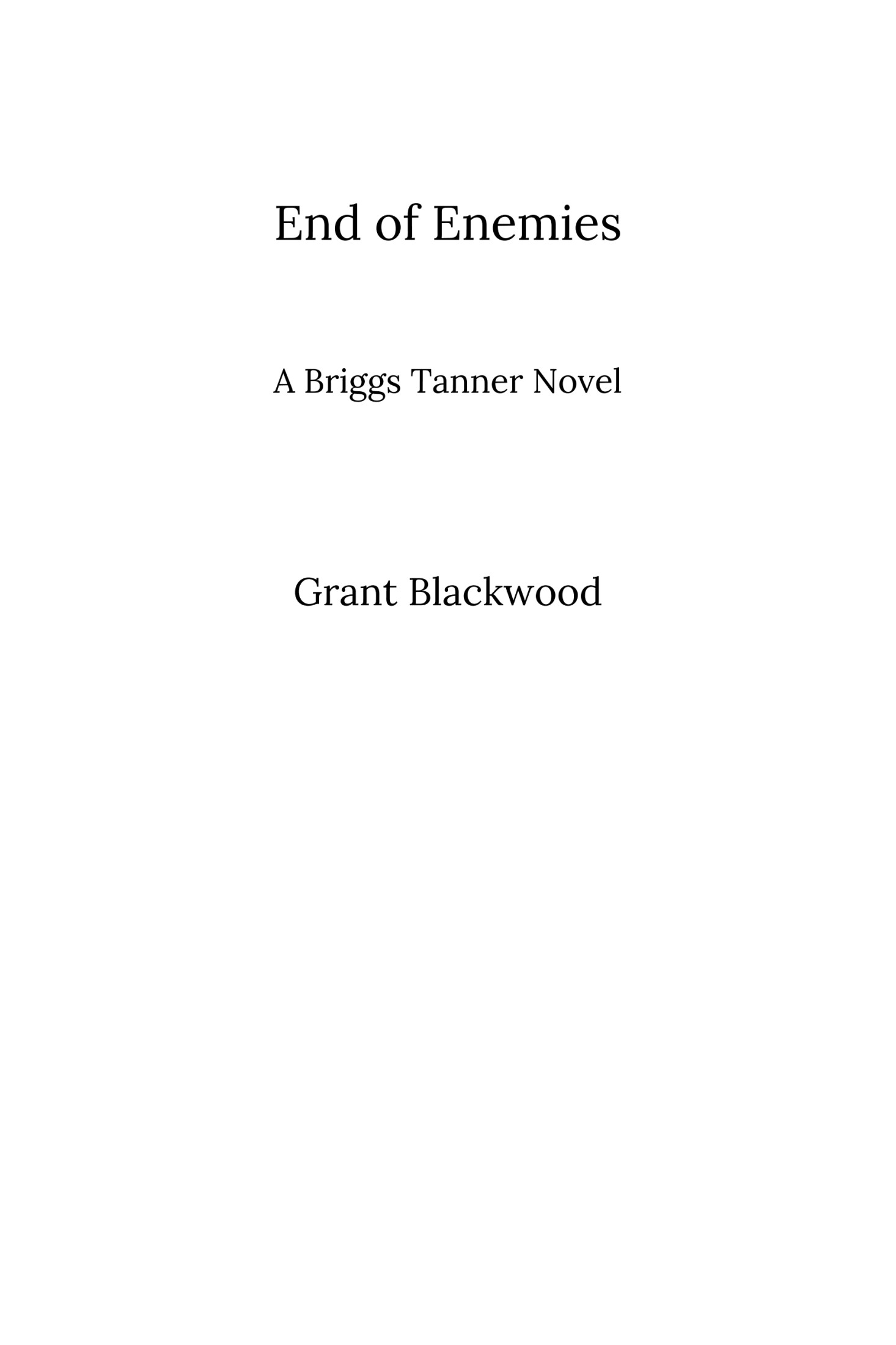 End of Enemies