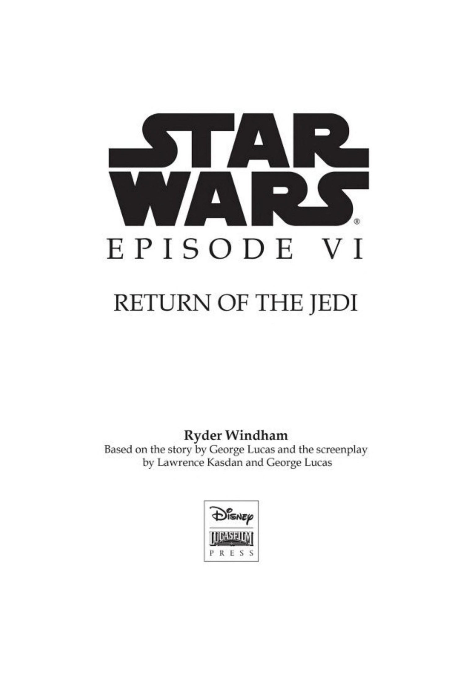 Star Wars Trilogy: Return of the Jedi: Junior Novelization