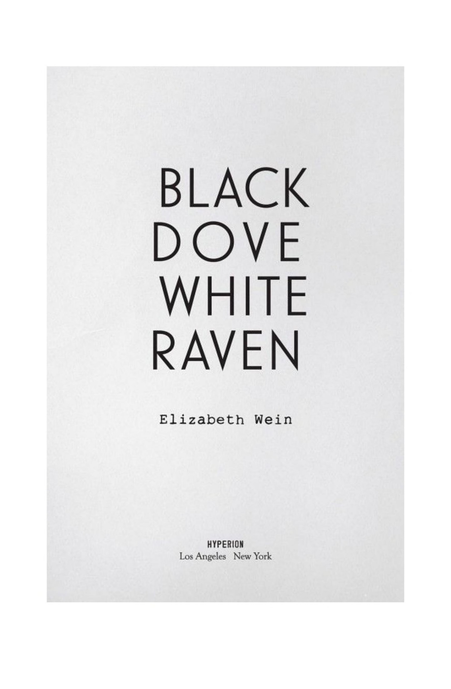 Black Dove, White Raven